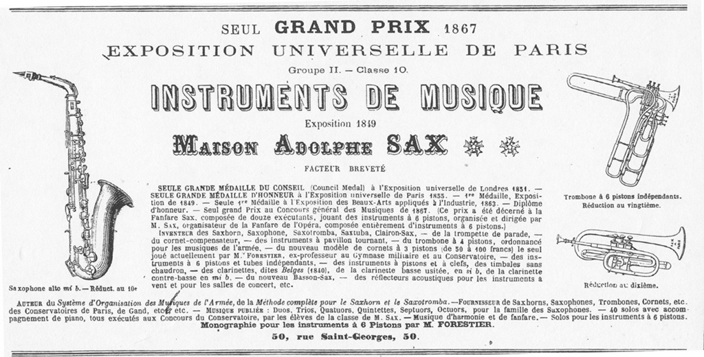 Adolphe Saxophone Ad